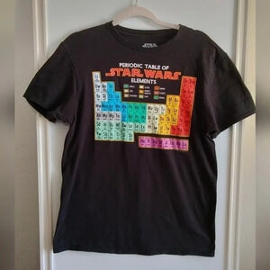 Star Wars Unisex Periodic Table Of Elements M Black